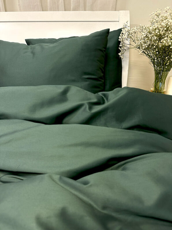 Gultas veļas komplekts Dark green
